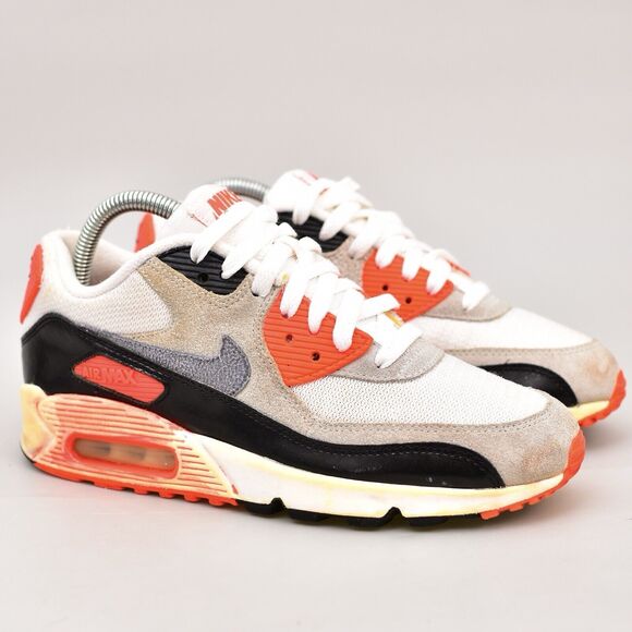 NIKE AIR MAX 90 OG INFRARED SNEAKER 2015 RELEASE SIZE 7Y FITS WOMEN’S 8 - Picture 11 of 11